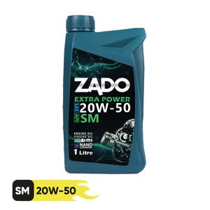 روغن موتور خودرو زادو مدل 20w50 sm 16000 extera power حجم 1 لیتر